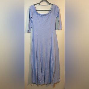 Elegant Blue Women's Dress